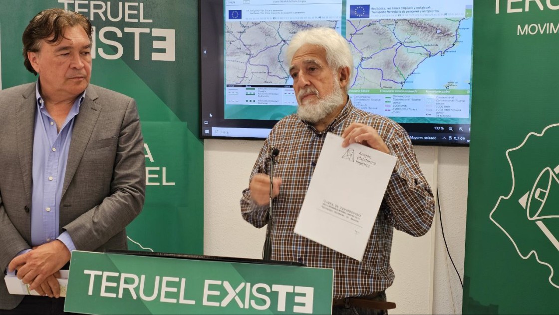 Teruel Existe exige explicaciones al Gobierno y a los eurodiputados españoles por la descalificación de la vía Teruel-Valencia como futura Alta Velocidad