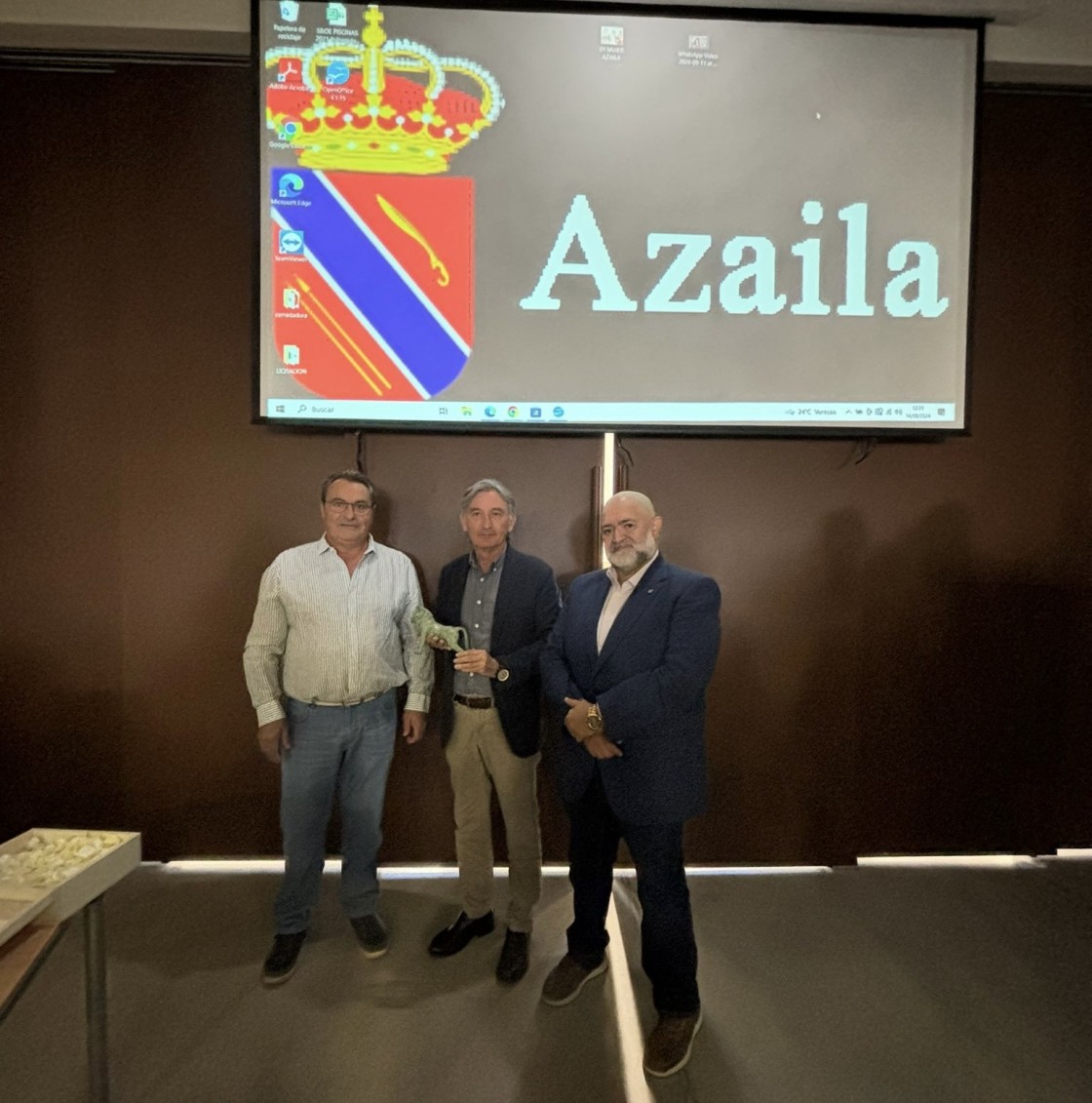 La Asociación Cultural Sedeisken de Azaila otorga su premio a la Dirección General de Patrimonio Cultural del Gobierno de Aragón