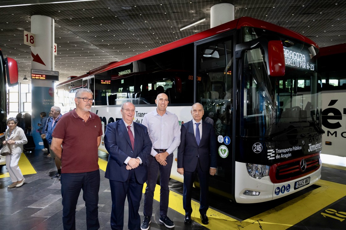 Echan a rodar 37 nuevas líneas de autobús para comunicar más de cien municipios entre Zaragoza y Teruel