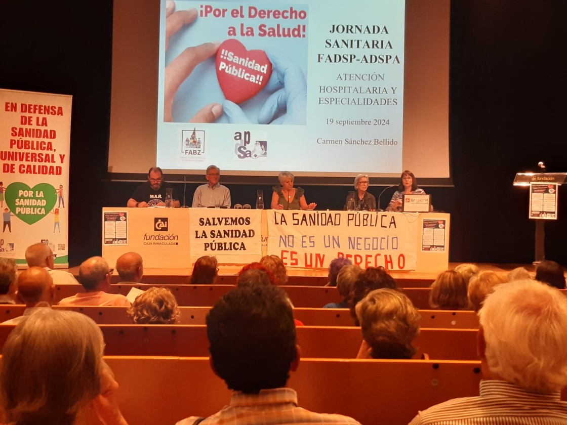 El MAR da su visión de la sanidad pública en una sesión en Zaragoza