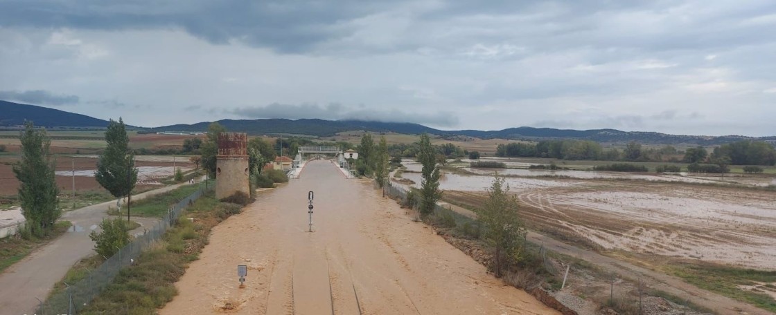 Cortes en el tráfico ferroviario por las intensas lluvias