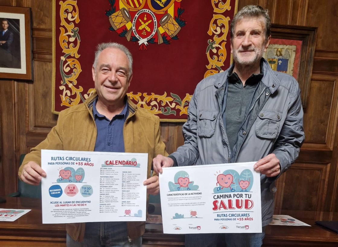 El Ayuntamiento organiza andadas para mayores de 55 años por los alrededores de Teruel