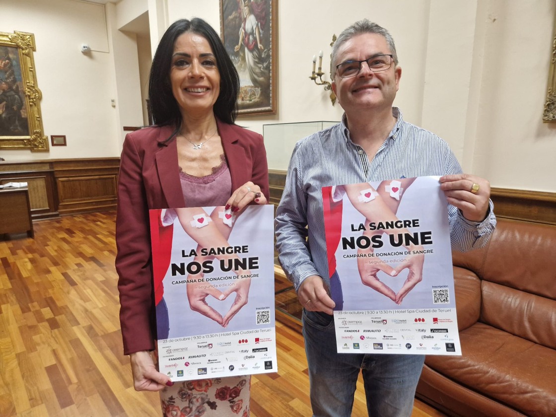 El Ayuntamiento de Teruel y Asempaz llaman a los turolenses a participar en la campaña 'La Sangre que nos Une'