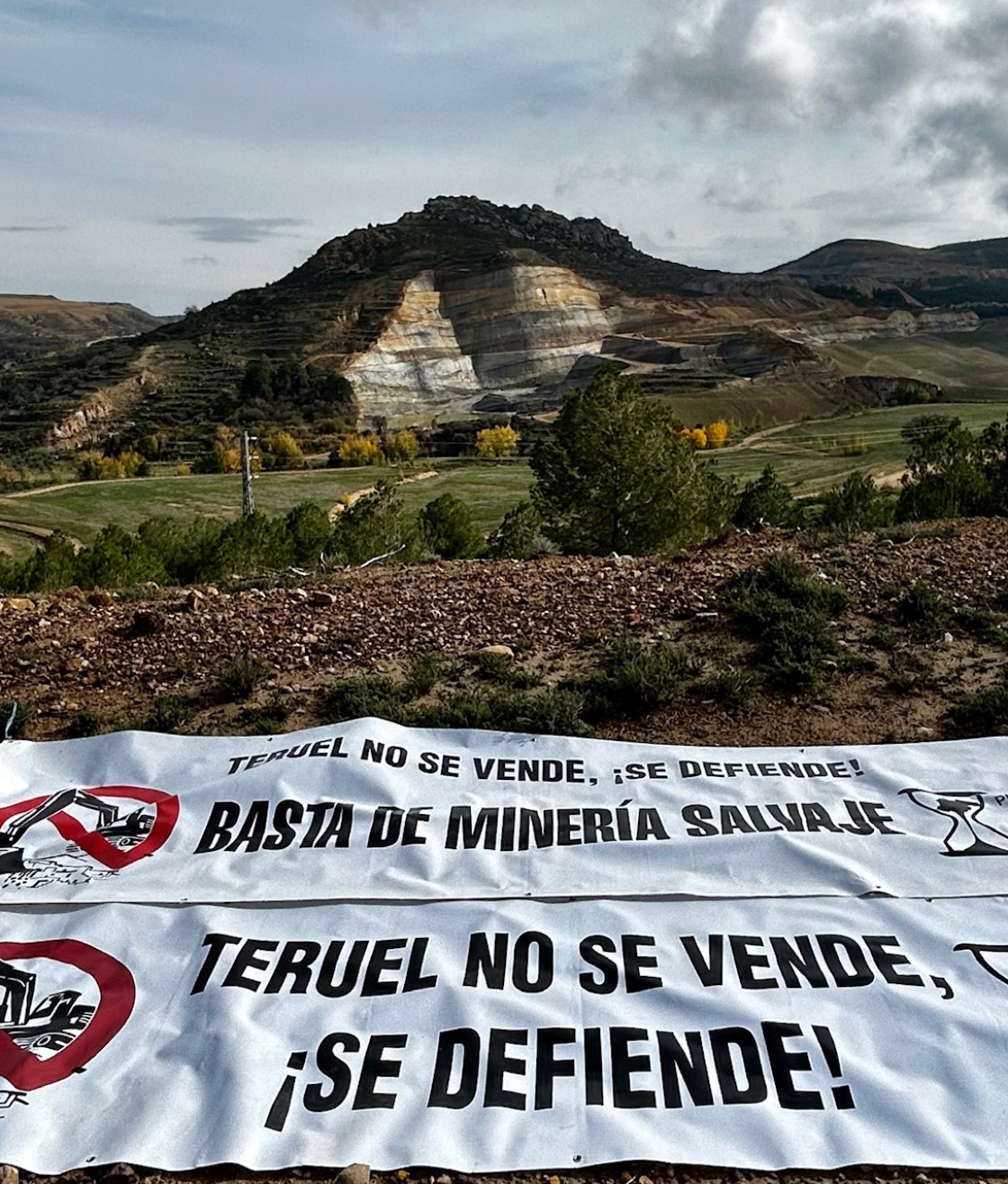 Vecinos y colectivos denuncian el impacto de las explotaciones mineras en torno a Estercuel