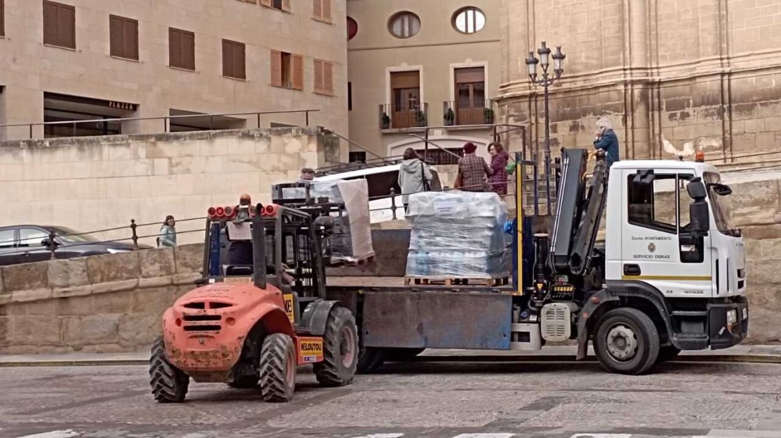 El Bajo Aragón se coordina para que Valencia reciba los productos donados