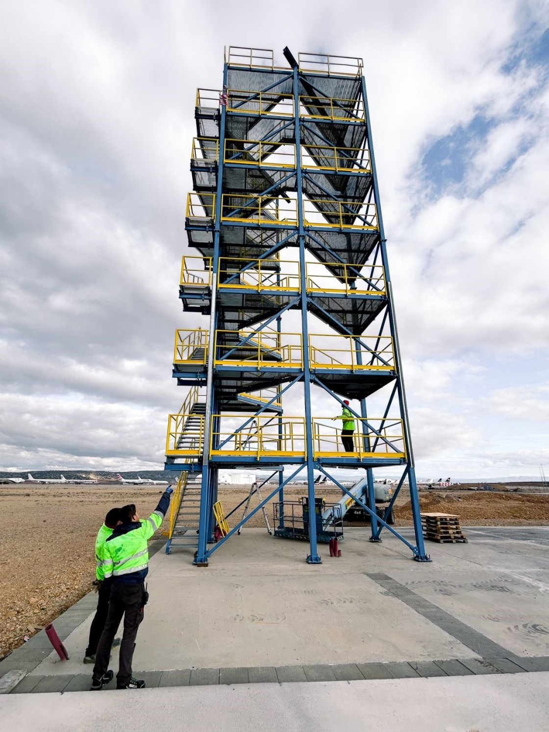 El banco de pruebas del Miura 5, listo para empezar a funcionar en Teruel