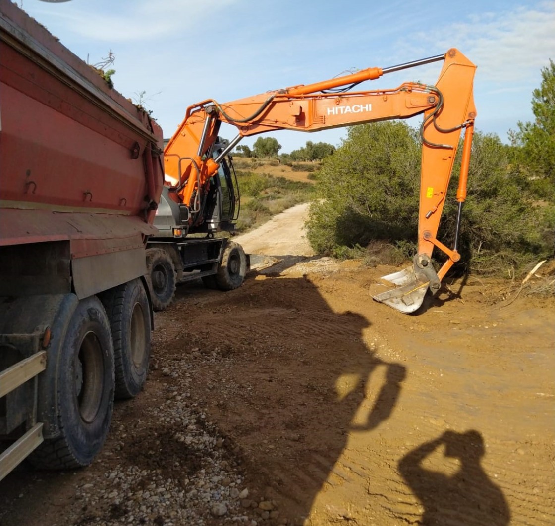 La dana estropea cuatro vales  en Alcañiz en fase de reparación