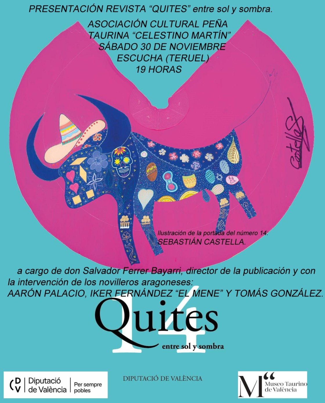 Presentación de la revista Quites y charla con el futuro de la fiesta en Escucha