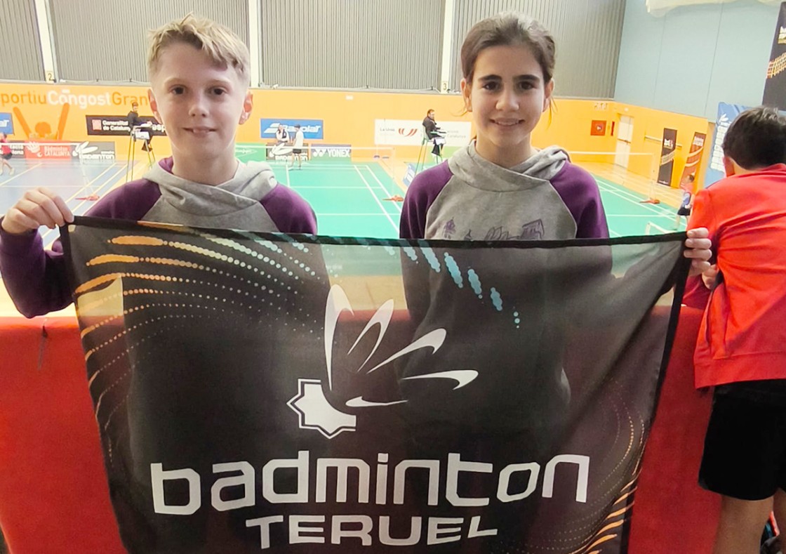 Raquetas turolenses en el Campeonato de España sub-13 de bádminton