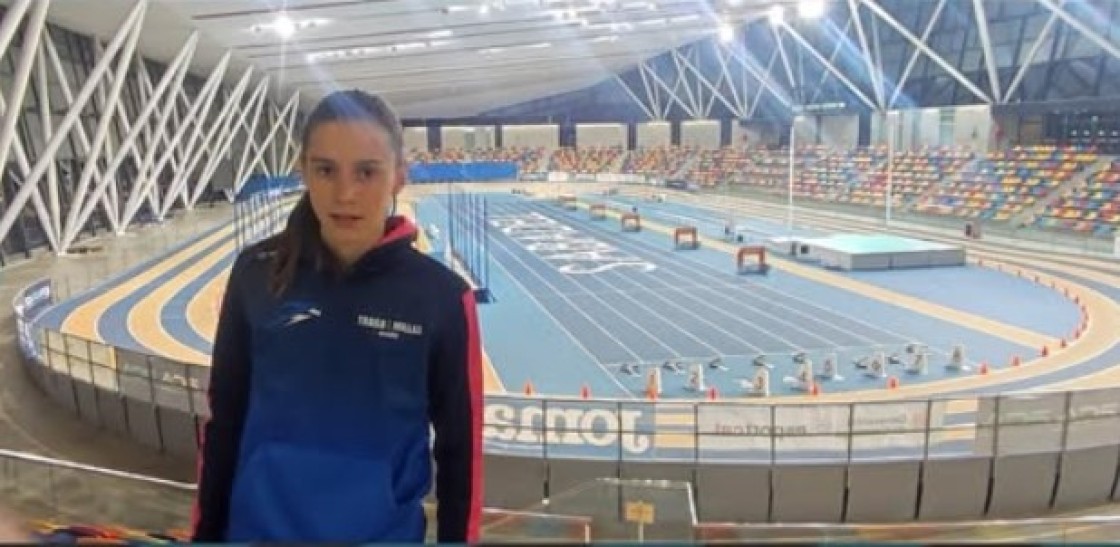 La atleta Carlota Gasión logra un nuevo récord  de España en 500m