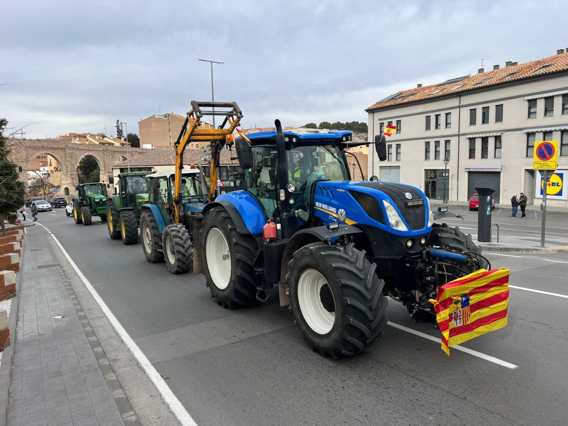 Los agricultores turolenses protestan en Madrid contra el acuerdo UE-Mercosur