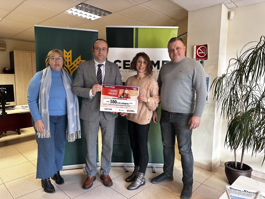 El premio de la campaña provincial de compras Tarjeta Amiga cae en Alcañiz