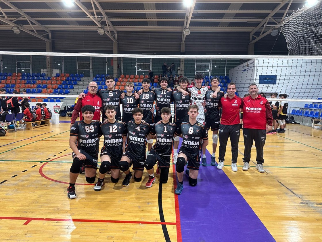 Los juveniles del Pamesa, los chicos de Las Viñas y las cadetes del Alcañiz son los más aventajados en la Copa de España de voleibol