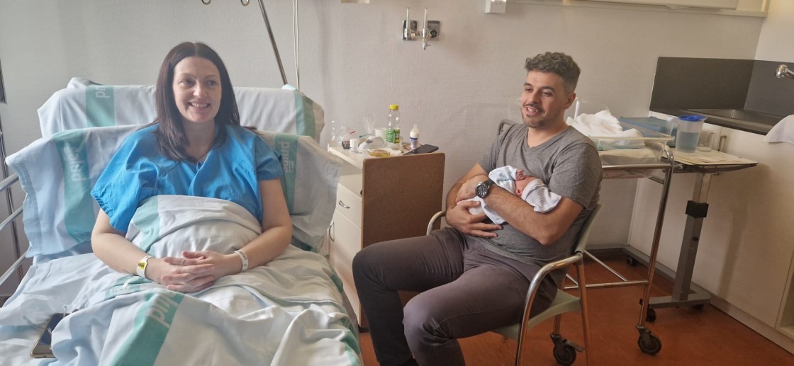 El primer bebé del año en la provincia ha nacido en el Hospital de Alcañiz