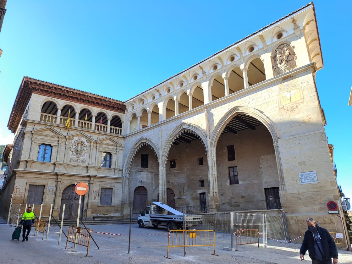 Arranca la remodelación por 2,3 millones  de la Casa Consistorial y la Lonja de Alcañiz