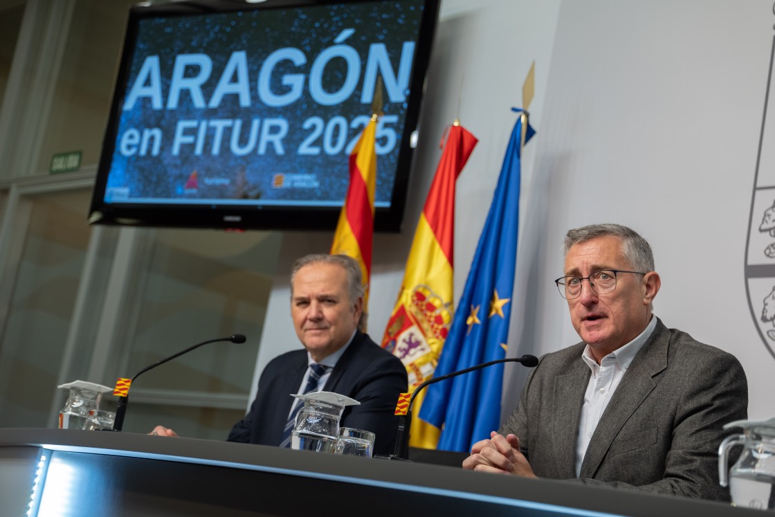 Aragón presume en Fitur de su legado mirando hacia el futuro con un stand que apuesta por la tecnología