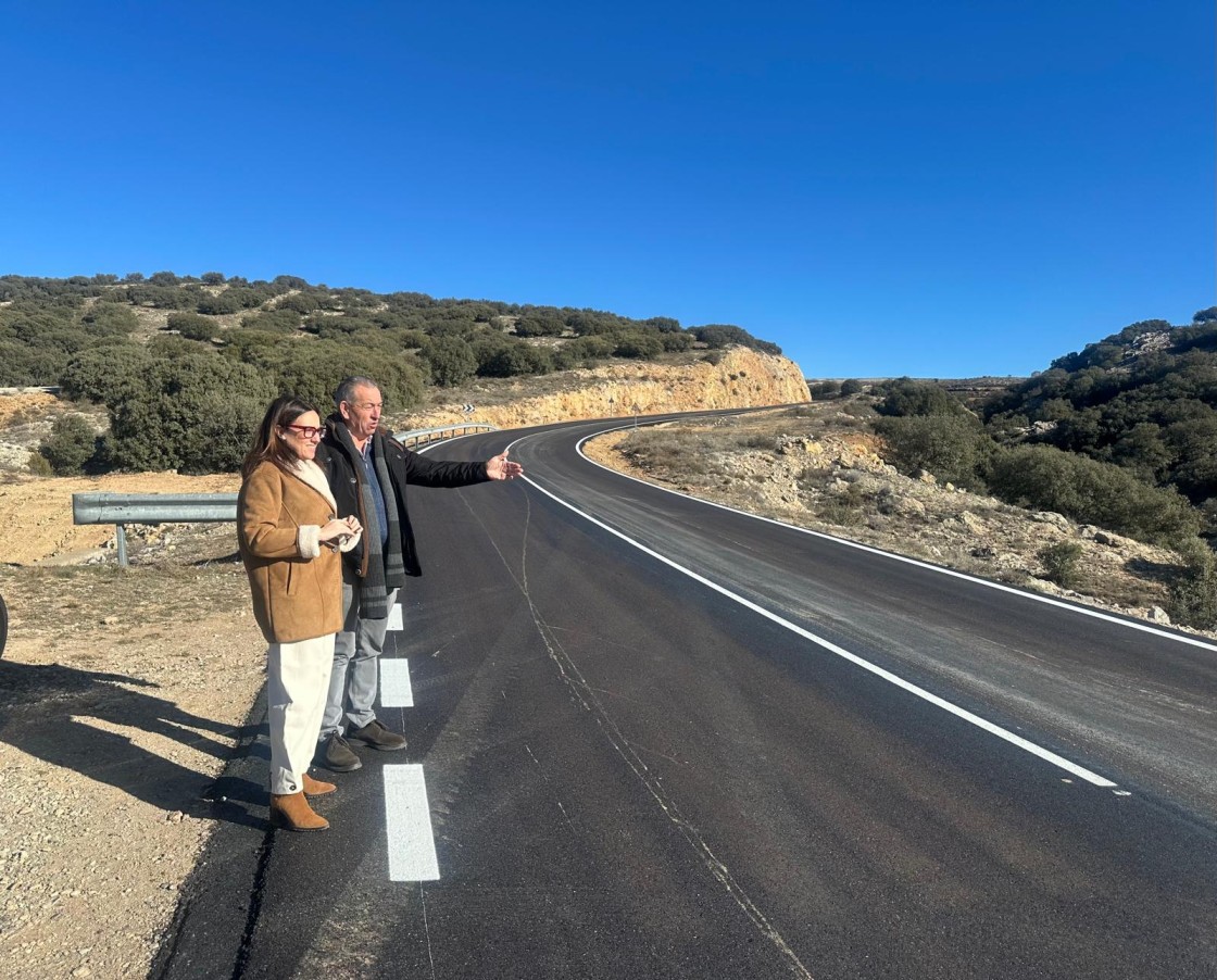 La Diputación de Teruel invierte casi un millón euros en la mejora de la carretera de Celadas