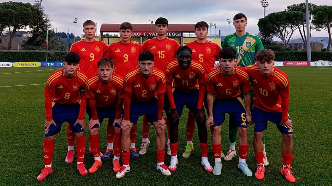 Juan Hernández añade desborde y llegada a su repertorio con la selección española sub-18