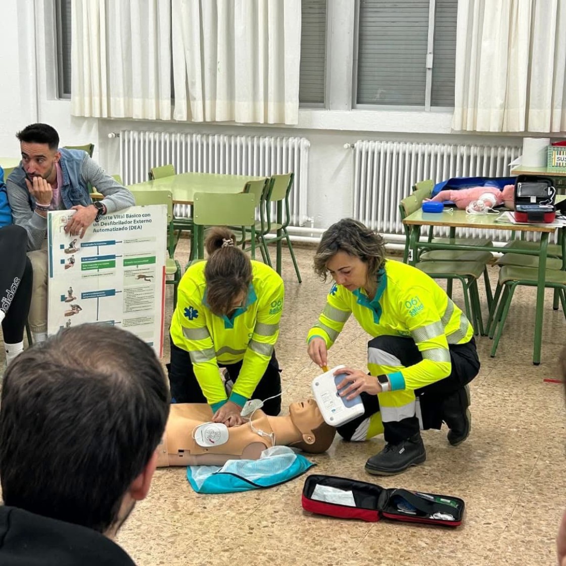 La Comarca del Jiloca forma en reanimación cardiopulmonar a alumnado de Secundaria