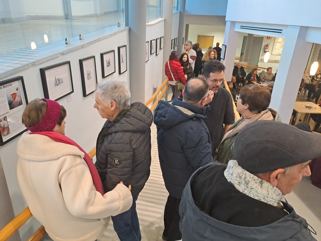 El Gloria Fuertes expone en Alcorisa grabados inspirados en los dibujos de Joaquín Borrás