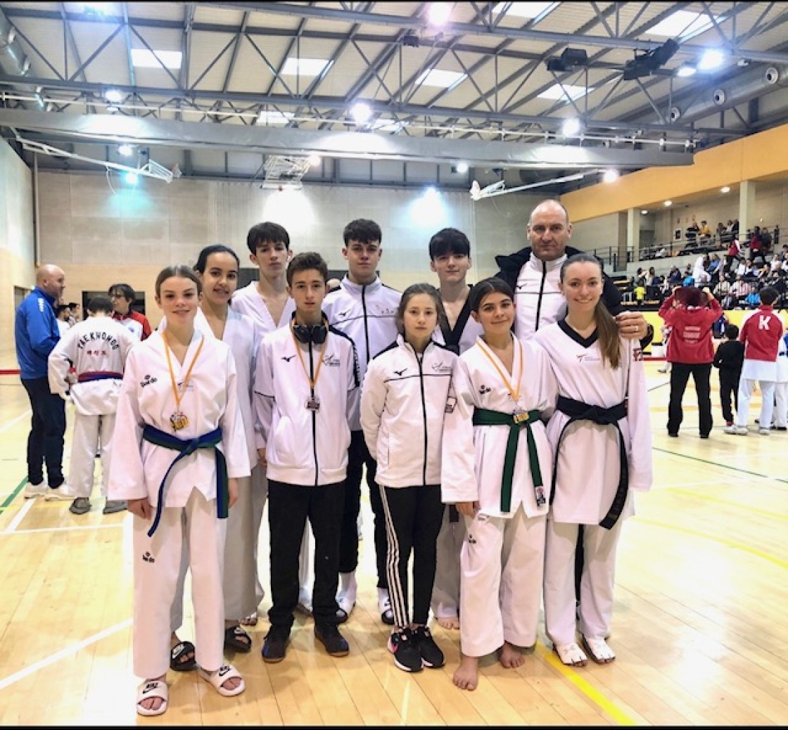 Medallas para  los turolenses en el Campeonato de Aragón de Taekwondo