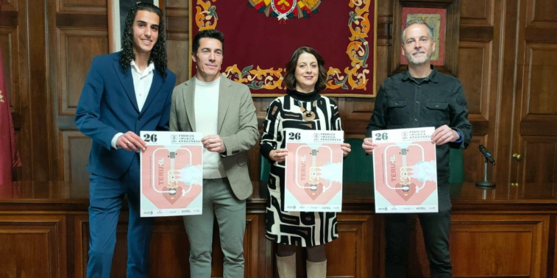 Teruel acogerá la gala de los 26º Premios de la Música Aragonesa el 22 de marzo