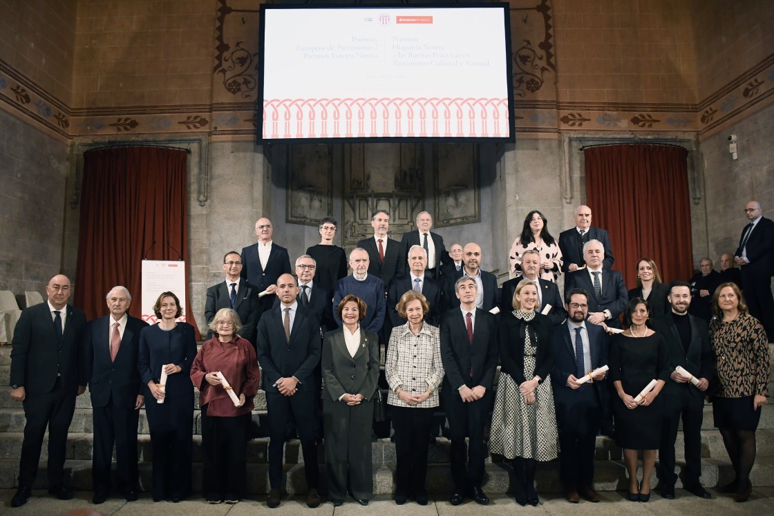 La reina Sofía entrega a la Fundación Valderrobres Patrimonial el Premio Hispania Nostra por su contribución al desarrollo económico y social