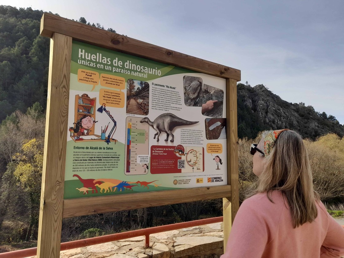 La Fundación Dinópolis amplía sus rutas con un recorrido alternativo, 'La Carretera de las Huellas de Dinosaurio' en la provincia de Teruel