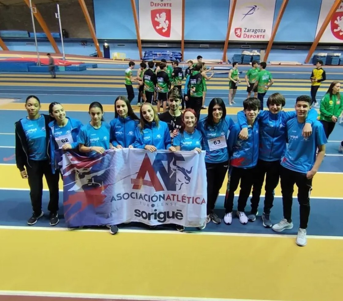 Notable presencia de la provincia en el Campeonato de Aragón de Atletismo en pista cubierta de este fin de semana