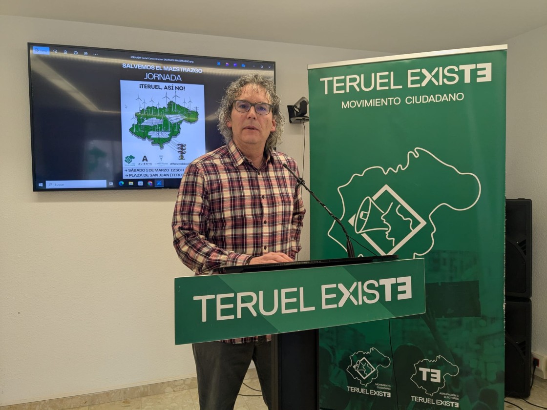 Teruel Existe convoca el 1 de marzo una jornada contra los macroproyectos energéticos