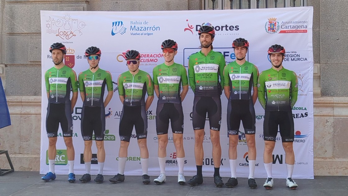 El ciclista Jonás Sancho, referente en la Vuelta al Guadalentín