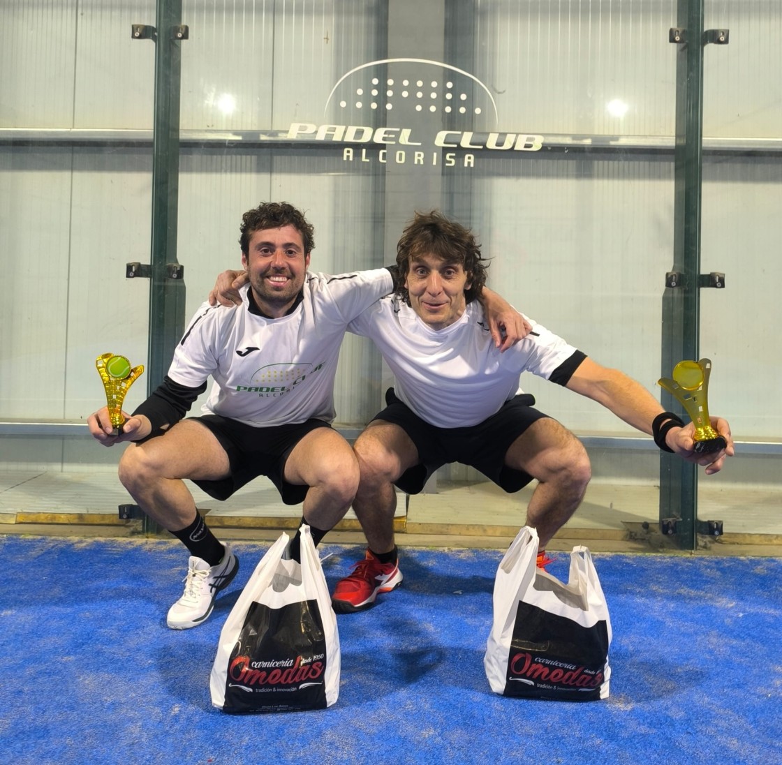 Garzarán y Palos nuevos campeones de la Liga de Pádel de Alcorisa