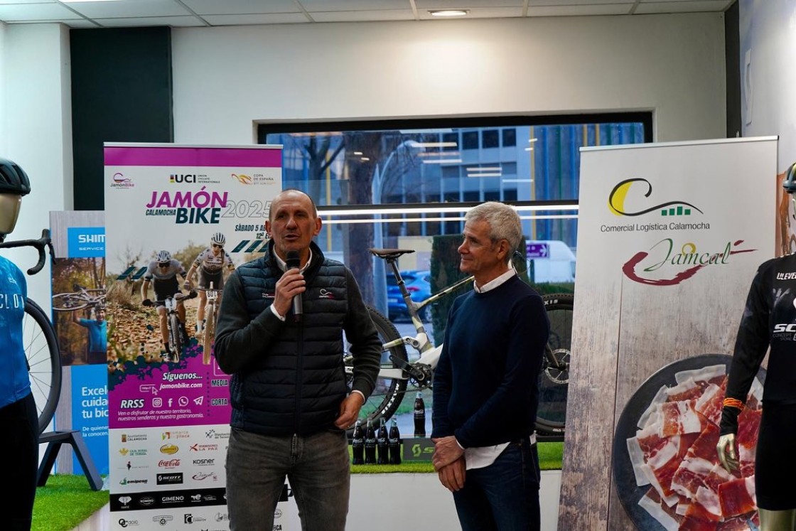 La XII Jamón Bike presentó sus 90 kilómetros de recorrido en Zaragoza