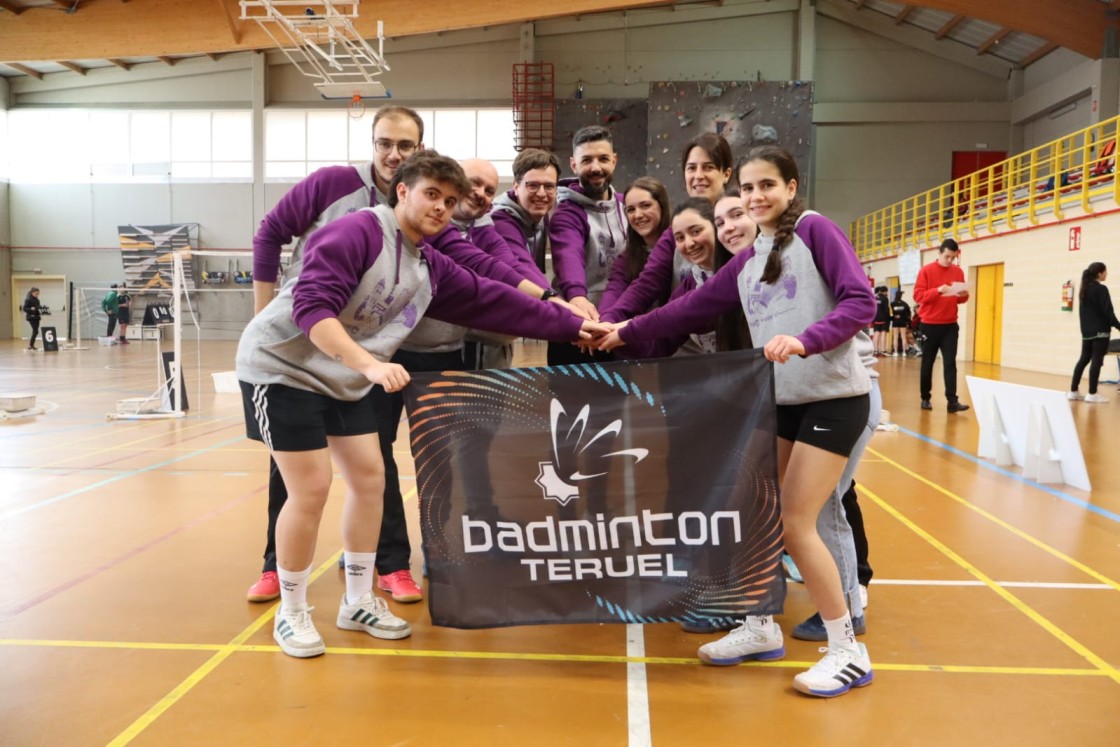 El Bádminton Teruel termina sexto en la fase regular de la Liga Nacional de Clubes