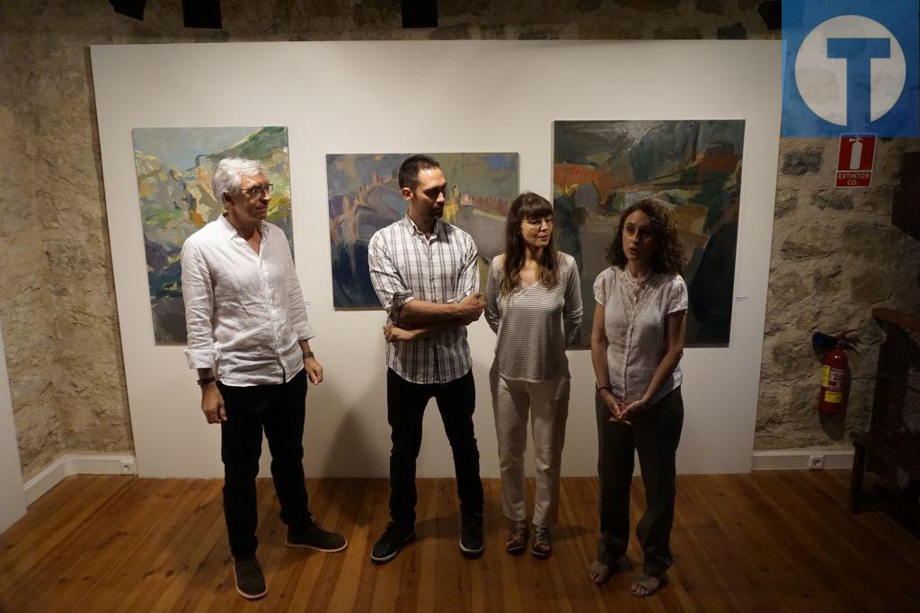Pilar Bautista y Luis Miguel Rico, becarios del Curso de Pintura en Albarracín