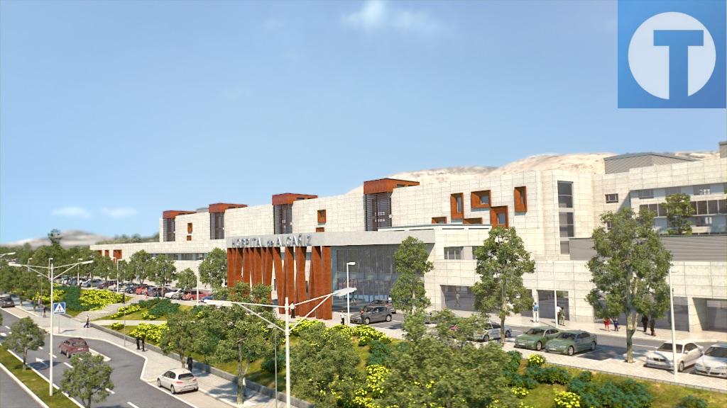 Celaya presenta el proyecto del hospital de Alcañiz, con un presupuesto de 57 millones de euros