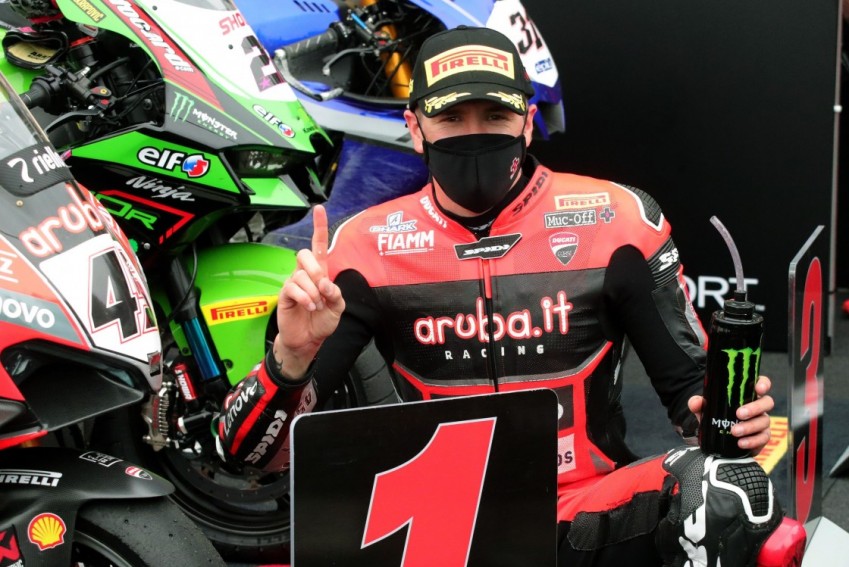 Scott Redding apuesta a ganador con la elección de los neumáticos en las Superbikes de Motorland