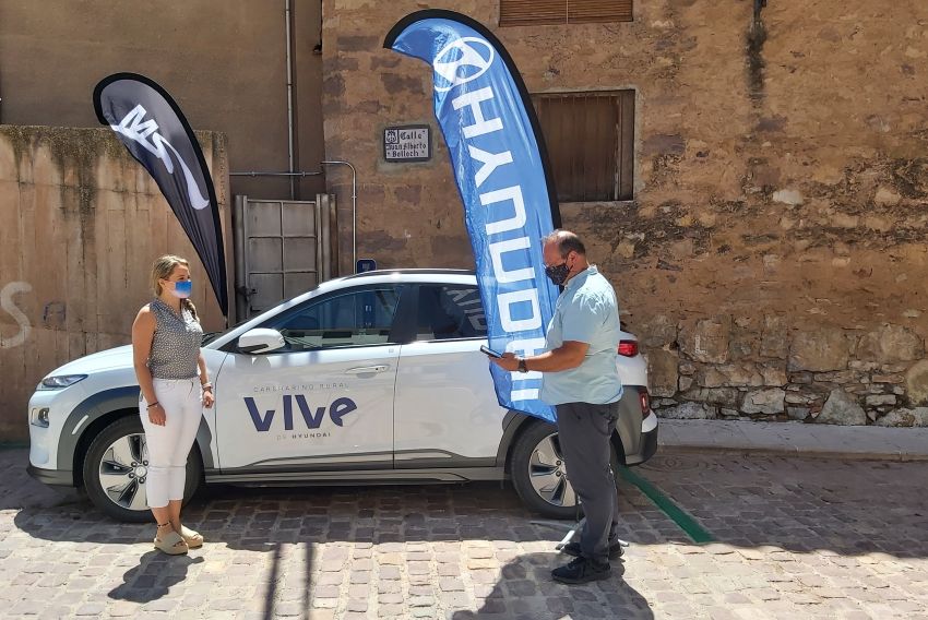 Mora de Rubielos incorpora el primer coche eléctrico de uso compartido en Aragón