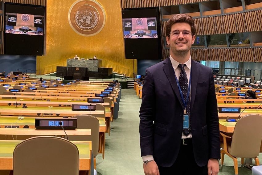 Diego Loras, asesor en prácticas para la ONU: 