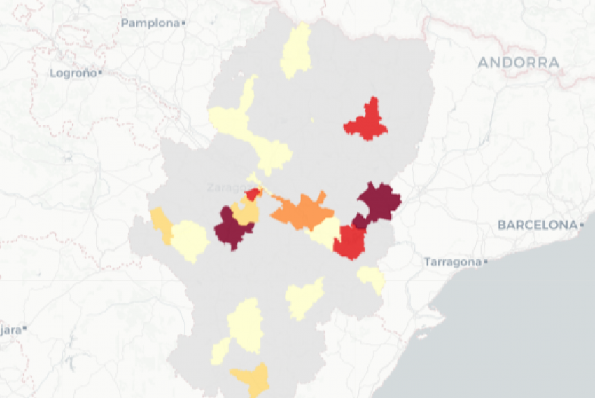 La provincia de Teruel comunica seis positivos de covid, los mismos que hace una semana