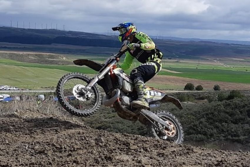 El alcañizano Javier Romero, imbatido tras el Motocross de Calatayud