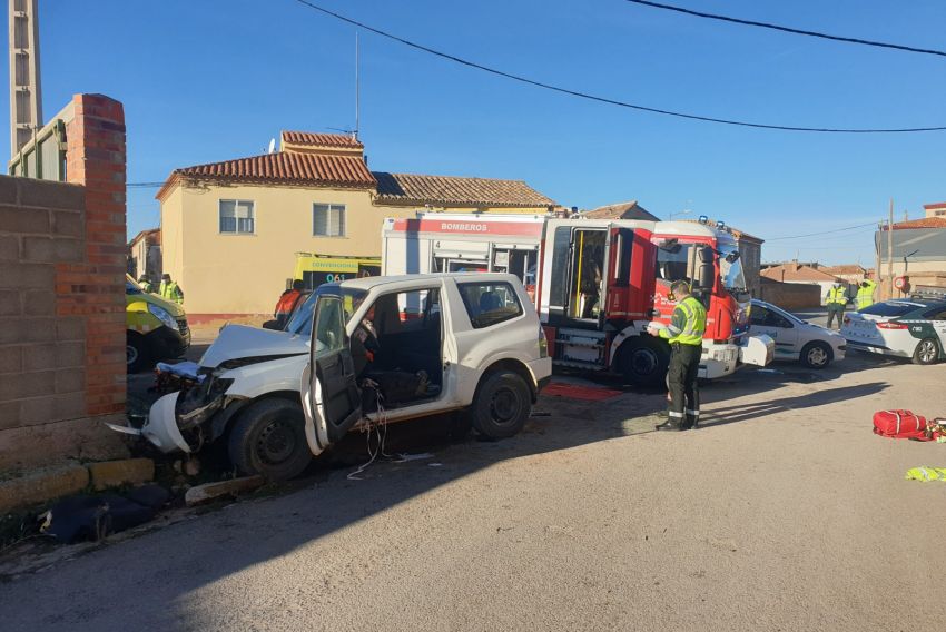 Cinco heridos, tres de ellos de carácter grave, en un accidente de circulación en el término de Villarquemado