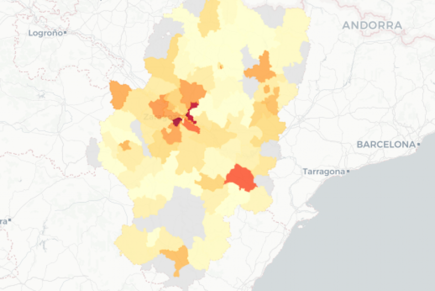 La provincia de Teruel notifica 74 contagios, 54 menos que hace una semana