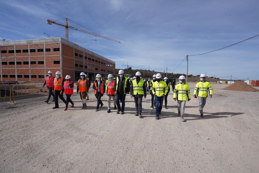 El nivel de ejecución de las obras del Hospital de Teruel supera el 40% y cumple los plazos para su finalización a finales de 2023