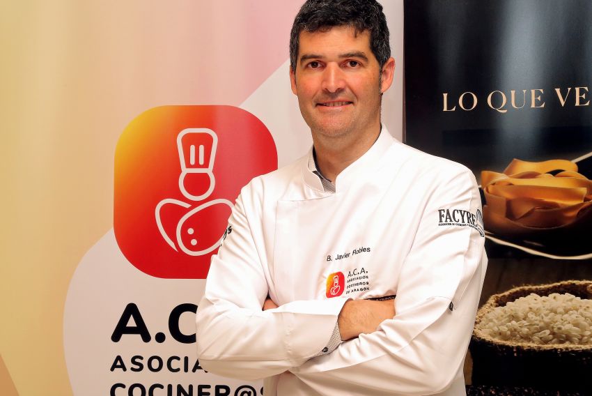 Javier Robles Granado, presidente de la Asociación de Cocineros de Aragón: 