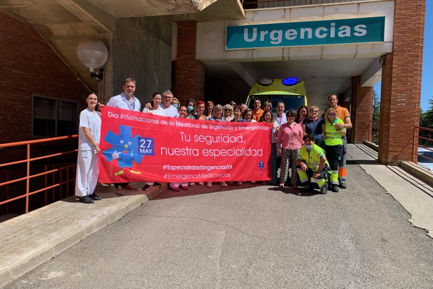 El personal del Hospital Obispo Polanco y del 061 se suma al Día Internacional de las Urgencias y Emergencias