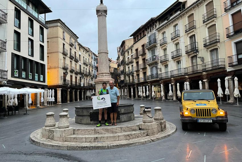 Chema García supera la primera mitad del recorrido del 'Reto Que no nos olviden' en favor del alzhéimer