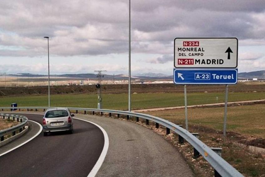 Chunta Aragonesista denuncia los retrasos en arreglar la autovía A-23 a su paso por el Jiloca