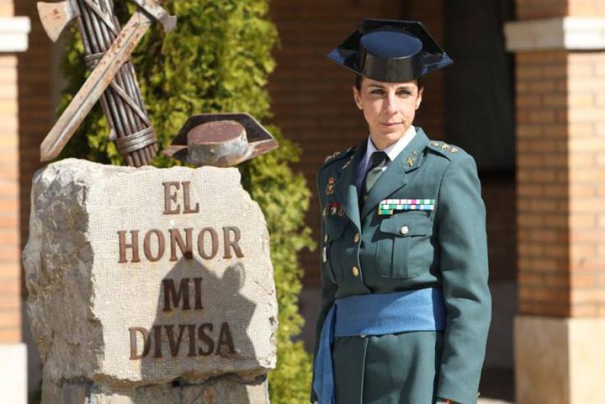 La teniente coronel Silvia Gil Cerdá, jefa de la Comandancia de la Guardia Civil de Teruel, Alistada de Honor de La partida de Diego 2022