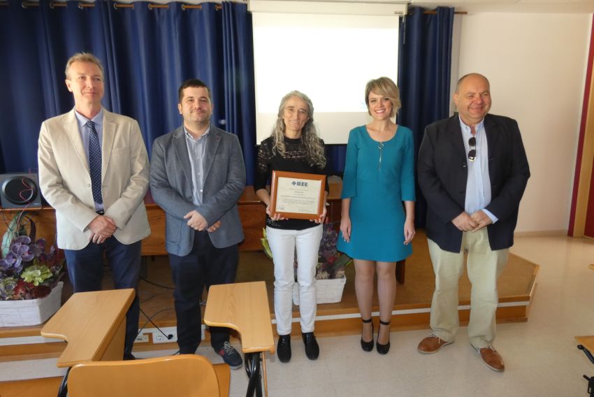 La profesora de la Politécnica Inmaculada Plaza, primera europea premiada como mujer ingeniera inspiradora